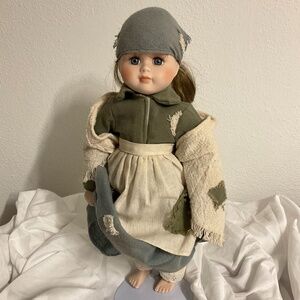 Vintage 1994 House of Lloyd Porcelain Doll Peasant Farmer Private Collection